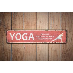 Yoga-Sign-Premium-Quality-Rustic-Metal-Sign-Images