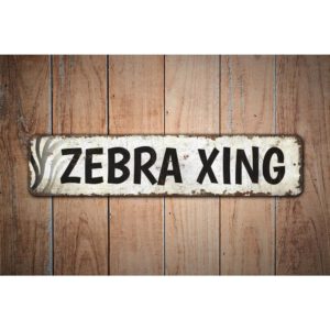 Zebra-Xing-Premium-Quality-Rustic-Metal-Sign-Images