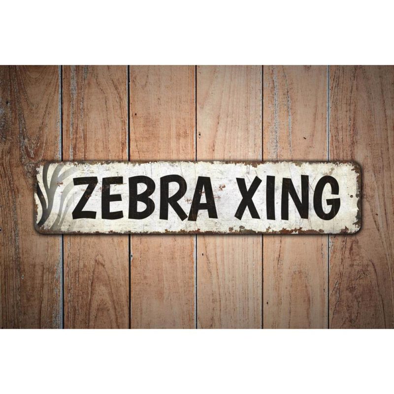 Zebra-Xing-Premium-Quality-Rustic-Metal-Sign-Images