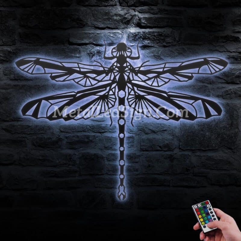 Zentangle-Dragonfly-Metal-Wall-Art-Led-Light-3-1