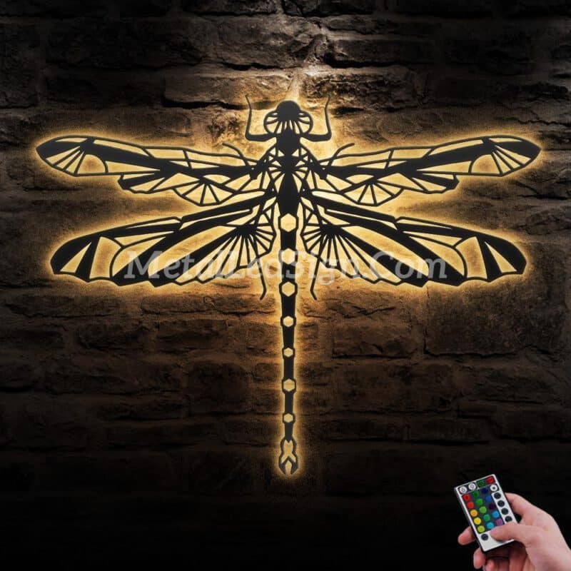 Zentangle-Dragonfly-Metal-Wall-Art-Led-Light-Images-1