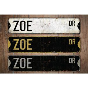 Zoe-Name-Sign-Premium-Quality-Rustic-Metal-Sign-Images