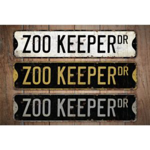 Zoo-Keeper-Premium-Quality-Rustic-Metal-Sign-Images